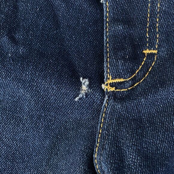 Vintage Lee Riders Jeans Mens 30x29 Blue Polyester Blend USA Union Made (Tag 32) - Picture 3 of 16